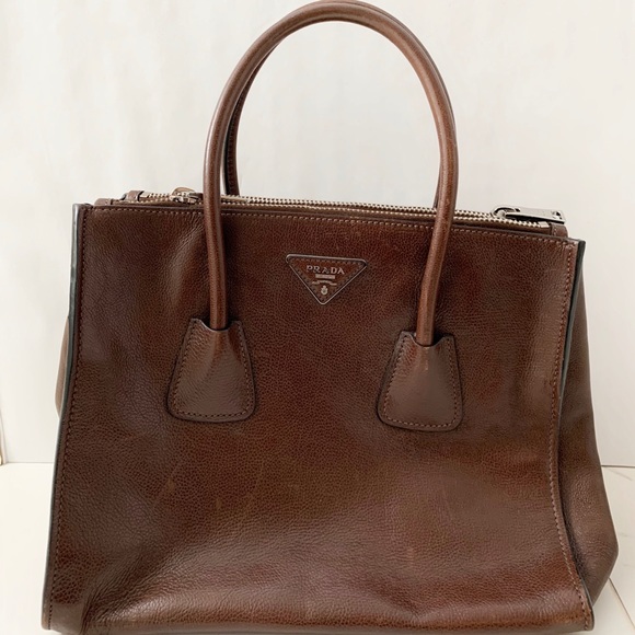 Prada Handbags - Prada Brown Galleria Saffiano Leather Bag